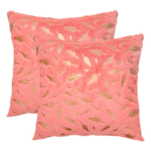 Dakota Fields Feather Faux Fur Pillow Case Cover Sofa Car 